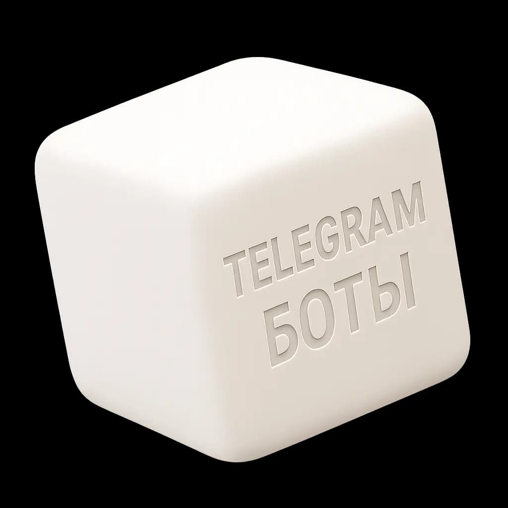 3D-иллюстрация Telegram-бота для бизнеса