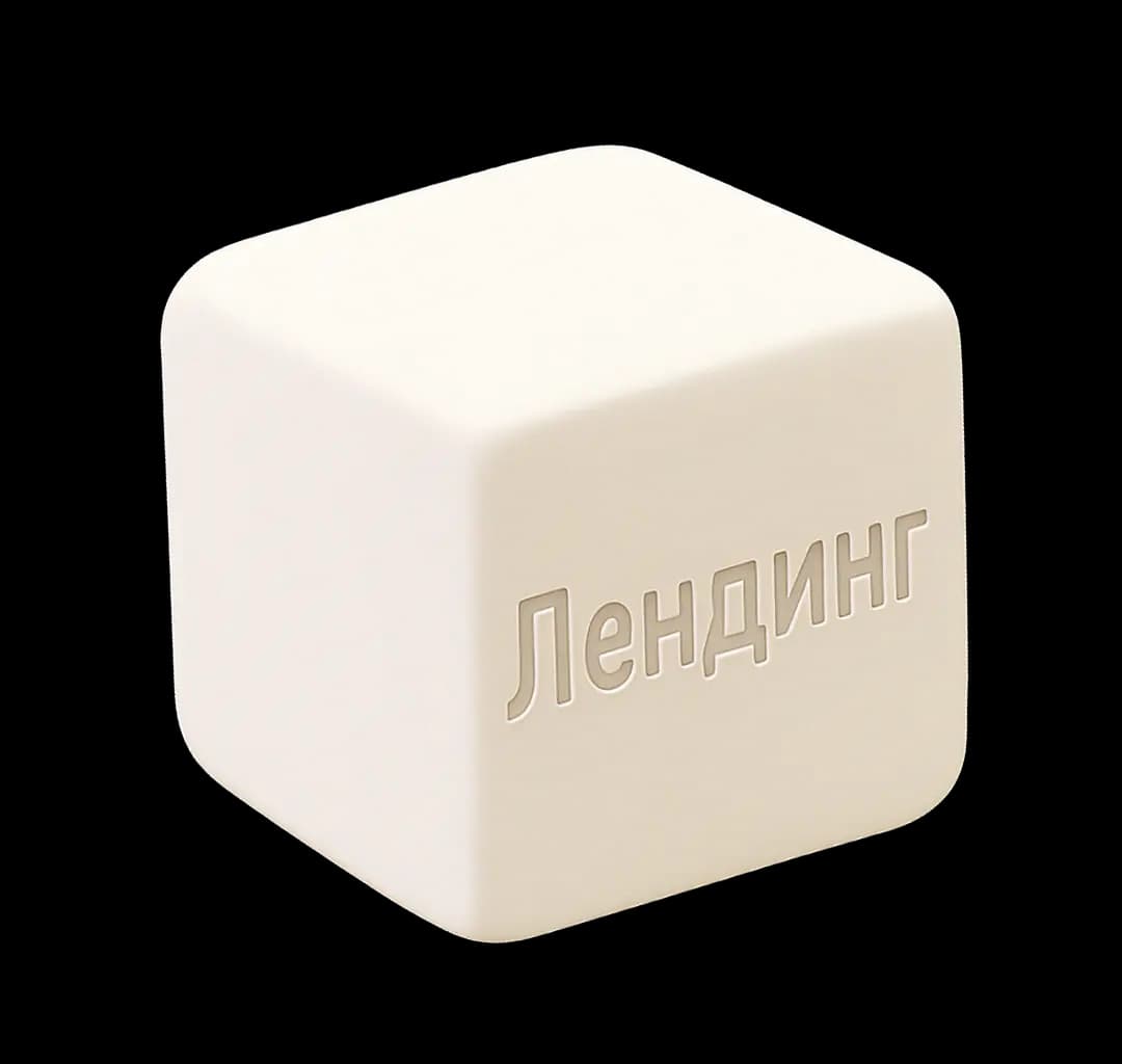3D-иллюстрация лендинга под ключ